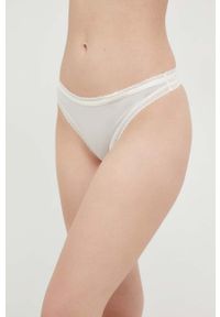 Calvin Klein Underwear stringi kolor biały. Kolor: biały