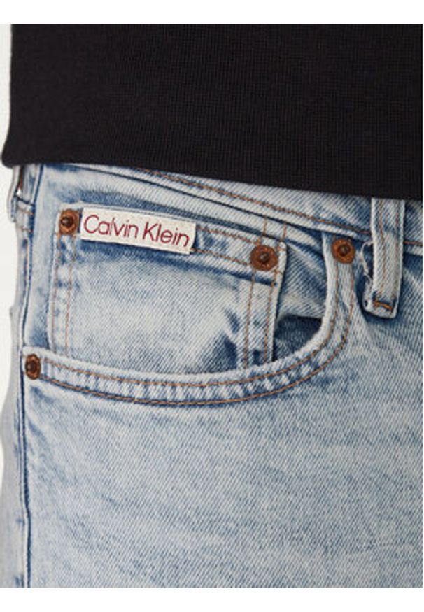 Calvin Klein Jeans Jeansy LV04RF741G Niebieski Slim Taper Fit. Kolor: niebieski