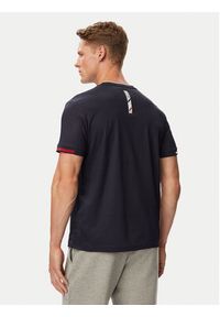 Beverly Hills Polo Club T-Shirt P-SS26M-TS0172 Granatowy Regular Fit. Typ kołnierza: polo. Kolor: niebieski. Materiał: syntetyk #3