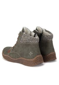 Rieker Botki Y8441-54 Zielony. Kolor: zielony. Materiał: skóra #3