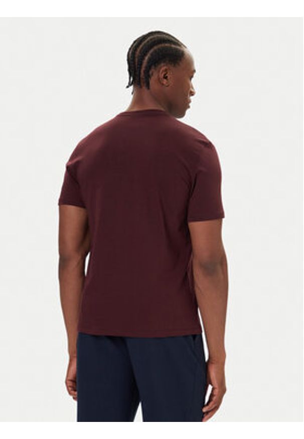 Calvin Klein T-Shirt Logo 30s LV04LD230G Bordowy Relaxed Fit. Kolor: czerwony. Materiał: bawełna