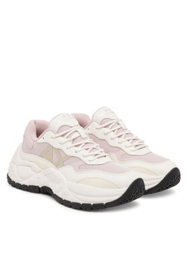 Armani Exchange Sneakersy XW001626 AF19530 MZ291 Różowy. Kolor: różowy. Materiał: materiał