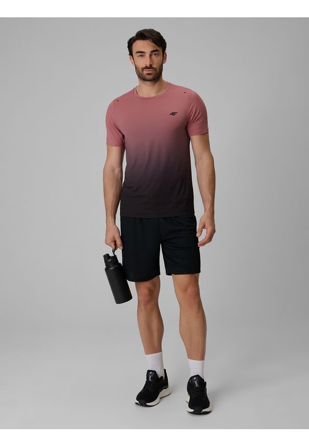 4f - 4F Spodenki treningowe szybkoschnące męskie - czarne S. Kolor: czarny. Sport: fitness