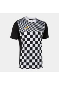 Joma Flag Koszulka Sportowa Czarny-Biały 3XS. Kolor: czarny, biały, wielokolorowy. Materiał: poliester. Sport: piłka nożna