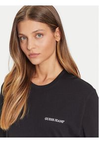 Guess Jeans T-Shirt M5BI78 K8FQ4 Czarny Regular Fit. Kolor: czarny. Materiał: bawełna