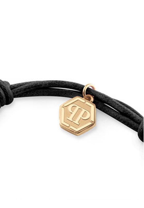 Philipp Plein - PHILIPP PLEIN Bransoletka Linked PJYEA10BU Czarny. Kolor: czarny