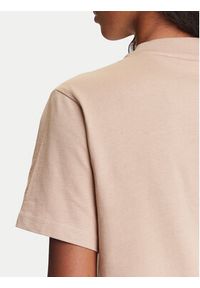 Adidas - adidas T-Shirt Essentials 3-Stripes JX7616 Beżowy Regular Fit. Kolor: beżowy. Materiał: bawełna #4