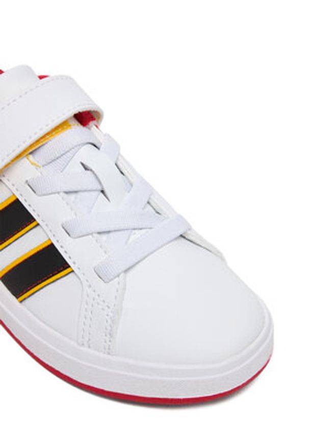 Adidas - adidas Sneakersy Grand Court Mickey El K JQ8067 Biały. Kolor: biały. Materiał: skóra
