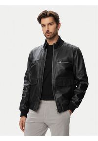 JOOP! Kurtka skórzana Clouson 80100851 Czarny Regular Fit. Kolor: czarny. Materiał: skóra #1