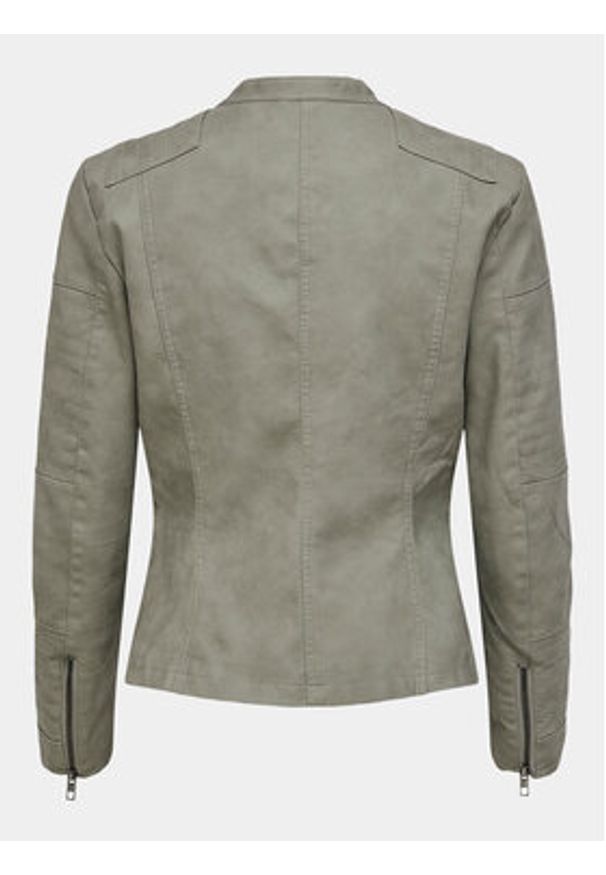 only - ONLY Kurtka z imitacji skóry Ava 15102997 Szary Regular Fit. Kolor: szary. Materiał: skóra