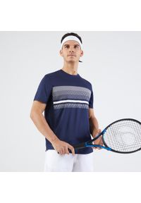 ARTENGO - Koszulka do tenisa męska Artengo Essential. Kolor: niebieski. Materiał: poliester, materiał. Sport: tenis