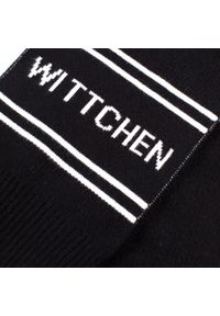 Wittchen - Damski szalik z napisem WITTCHEN czarno-biały. Kolor: biały, wielokolorowy, czarny. Materiał: wiskoza. Wzór: napisy. Sezon: zima #3