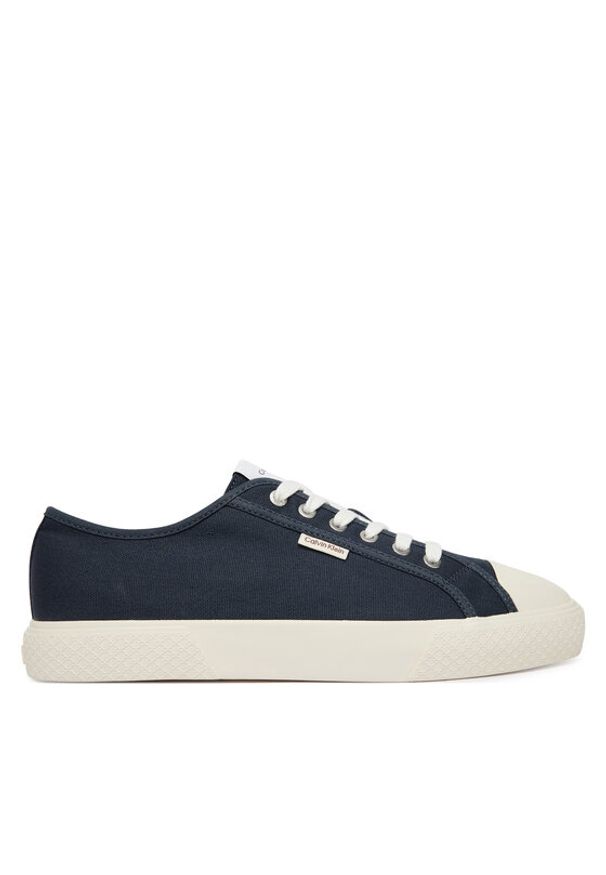 Calvin Klein Trampki Vulc Laceup Cv HM0HM02121 Granatowy. Kolor: niebieski. Materiał: materiał