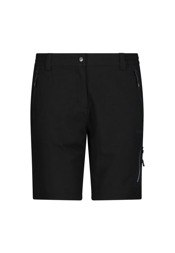 Damskie szorty bermudzkie CMP. Kolor: wielokolorowy, szary, czarny. Sport: turystyka piesza