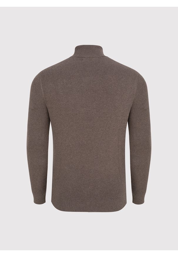 Pako Lorente - PAKO LORENTE – Męski golf w kolorze brązowym. Typ kołnierza: golf. Kolor: brązowy. Materiał: bawełna, nylon. Sezon: jesień