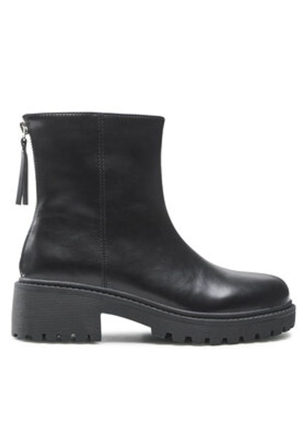 Jenny Fairy Botki WFA1954-1 Czarny. Kolor: czarny. Materiał: skóra