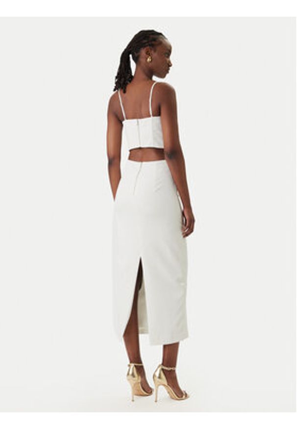 BARDOT - Bardot Sukienka koktajlowa Martini 58535DB Biały Slim Fit. Kolor: biały. Materiał: syntetyk. Styl: wizytowy