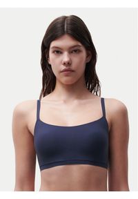 Chantelle Biustonosz top Soft Stretch C16A20 Granatowy. Kolor: niebieski. Materiał: syntetyk