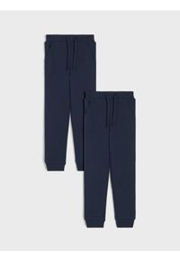 Sinsay - Spodnie 2 pack - granatowy. Kolor: niebieski #1