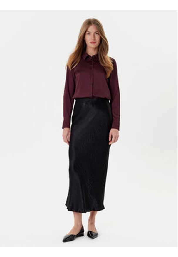 Marella Spódnica midi Pomez 2525106041 Czarny Regular Fit. Kolor: czarny. Materiał: syntetyk