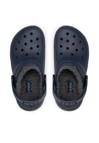 Crocs Klapki Classic Lined Clog K 207010 Granatowy. Kolor: niebieski