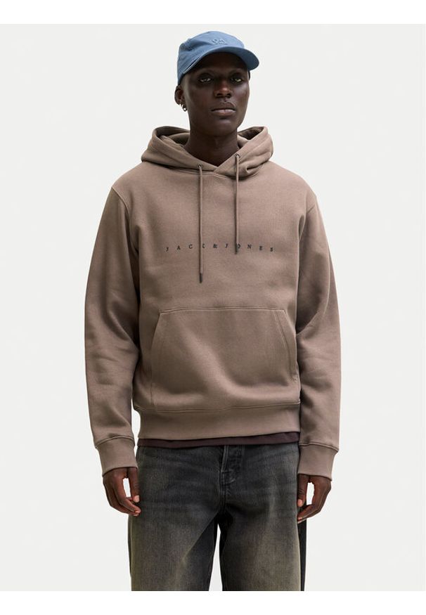 Jack & Jones Bluza Star 12233972 Brązowy Regular Fit. Kolor: brązowy. Materiał: syntetyk