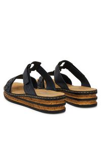 Rieker Klapki 629K9-14 Granatowy. Kolor: niebieski. Materiał: syntetyk #5