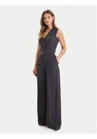 Guess Kamizelka W5YH51 WH5N2 Czarny Regular Fit. Kolor: czarny. Materiał: wiskoza #4