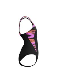 Strój kąpielowy jednoczęściowy dziewczęcy na basen Speedo HyperBoom. Kolor: czarny, różowy, wielokolorowy