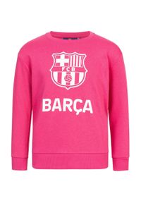 Bluza Dziecięca FC Barcelona Różowa 116 - Komfort i Styl. Kolor: różowy. Materiał: poliester, bawełna. Sport: piłka nożna