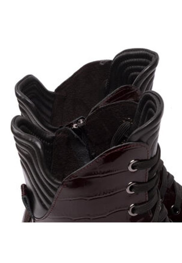 Rage Age Trapery RA-16-06-000414 Bordowy. Kolor: czerwony. Materiał: lakier, skóra