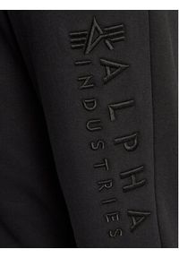 Alpha Industries Spodnie dresowe EMB Jogger 138052 Czarny Regular Fit. Kolor: czarny. Materiał: dresówka