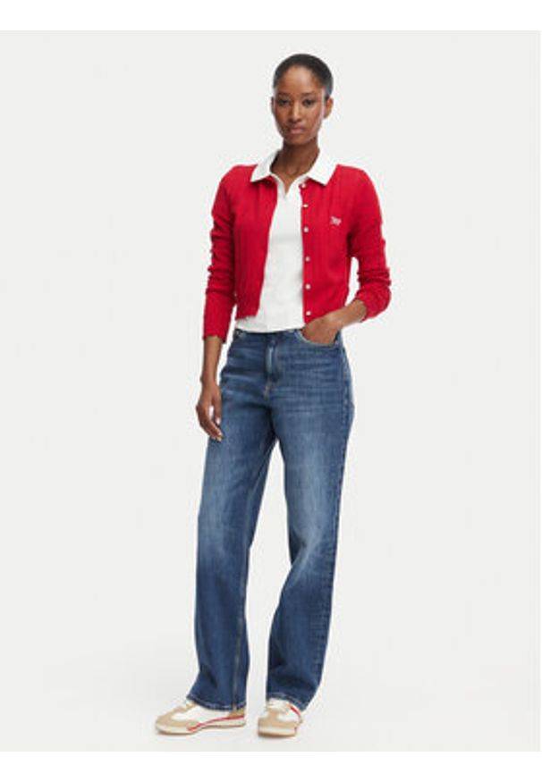 Tommy Jeans Jeansy Layla High Rise DW0DW23157 Niebieski Straight Leg. Kolor: niebieski