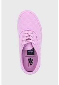 Vans Tenisówki damskie kolor różowy. Nosek buta: okrągły. Kolor: fioletowy. Materiał: guma #3