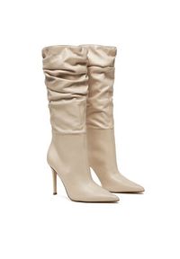 Steve Madden Kozaki Schmooze SM11003453 Écru. Materiał: skóra