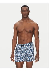 Emporio Armani Underwear Szorty kąpielowe EM000583 AF12337 F9026 Niebieski Regular Fit. Kolor: niebieski. Materiał: syntetyk