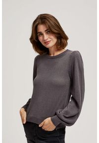 MOODO - Sweter z bufiastymi rękawami i metaliczną nitką. Materiał: akryl
