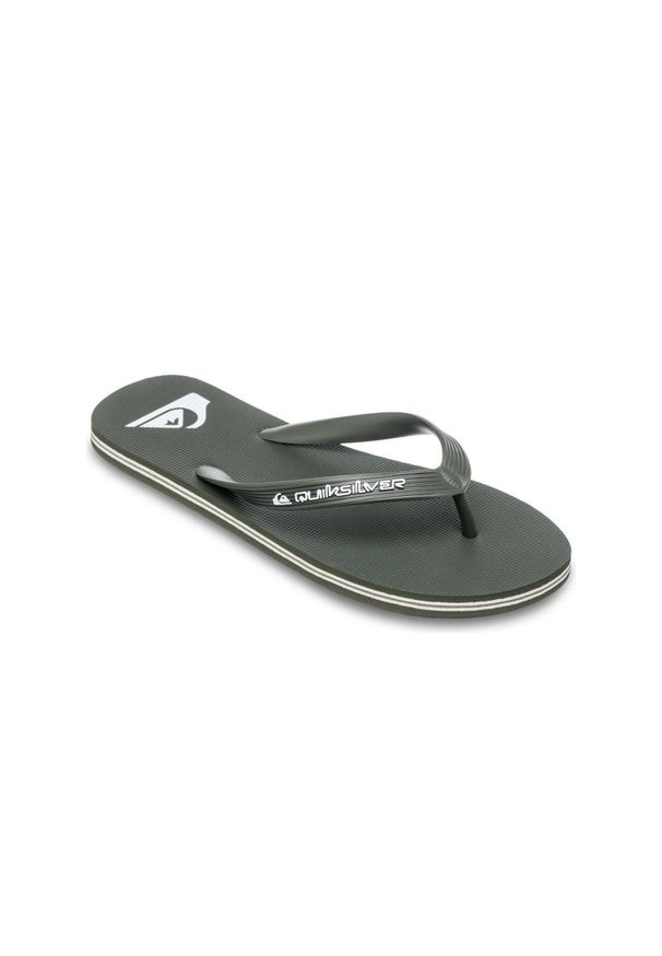 Quiksilver - Klapki dla Mężczyzn MOLOKAI CORE. Okazja: na plażę. Kolor: beżowy. Materiał: syntetyk, materiał, guma. Styl: sportowy