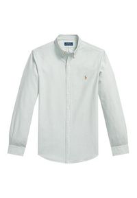 Polo Ralph Lauren Koszula 710792161501 Zielony jasny Slim Fit. Typ kołnierza: polo. Kolor: zielony. Materiał: bawełna #7