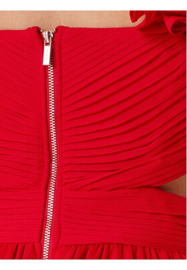 Morgan Sukienka wieczorowa 251-RISSAL Czerwony Regular Fit. Kolor: czerwony. Materiał: syntetyk. Styl: wizytowy