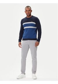 Aeronautica Militare Sweter 252MA1609UL00924 Granatowy Regular Fit. Kolor: niebieski. Materiał: wełna #5
