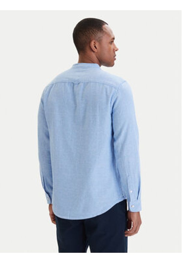 Tommy Jeans Koszula DM0DM22756 Błękitny Regular Fit. Kolor: niebieski. Materiał: bawełna, len