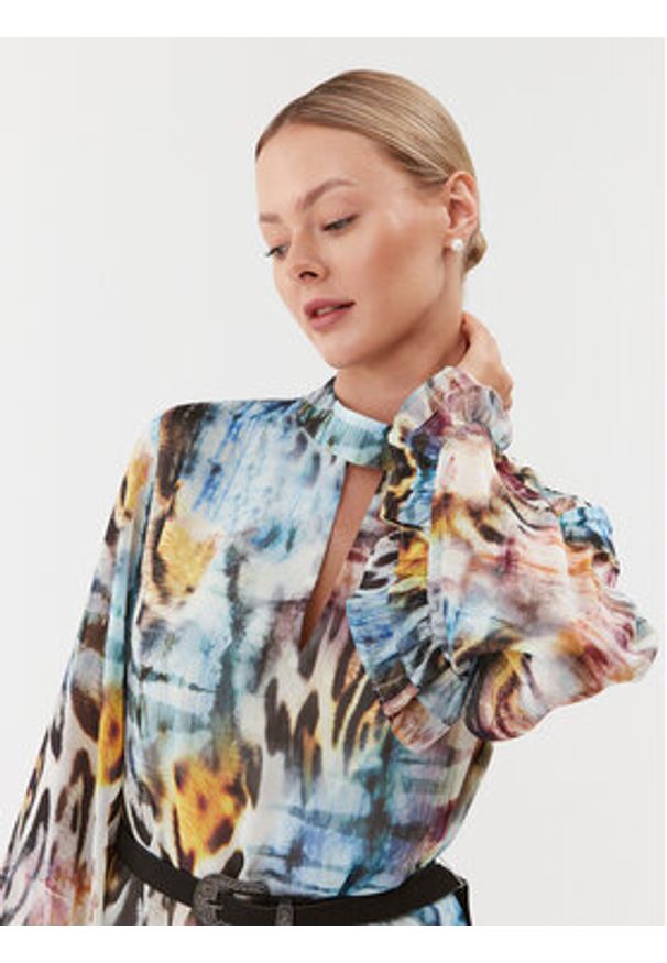 Guess Sukienka codzienna Ilenia W3BK75 WDW52 Kolorowy Regular Fit. Okazja: na co dzień. Materiał: syntetyk. Wzór: kolorowy. Typ sukienki: proste. Styl: casual