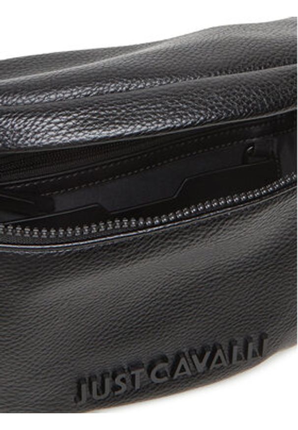 Just Cavalli Saszetka nerka 78QA4B13 ZSB81 Czarny. Kolor: czarny. Materiał: skóra