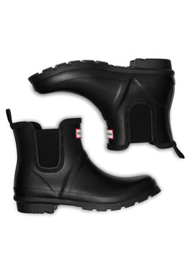 Hunter Kalosze HFW-001 Czarny. Kolor: czarny. Materiał: syntetyk, kauczuk