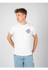 Diesel T-Shirt "T-Diegor" | A06498 OGRAI | Mężczyzna | Biały. Okazja: na co dzień. Kolor: biały. Materiał: bawełna. Wzór: nadruk. Styl: casual #3