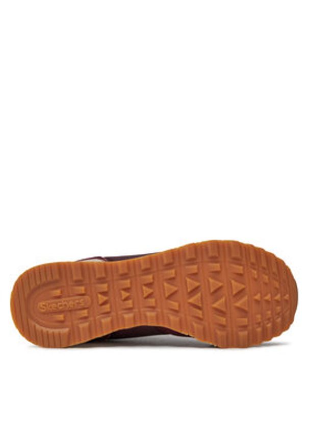 skechers - Skechers Sneakersy Goldn Gurl 111/BURG Bordowy. Kolor: czerwony. Materiał: materiał