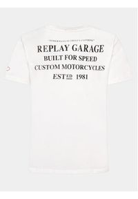 Replay T-Shirt M6766.000.22662 Biały Regular Fit. Kolor: biały. Materiał: bawełna #7
