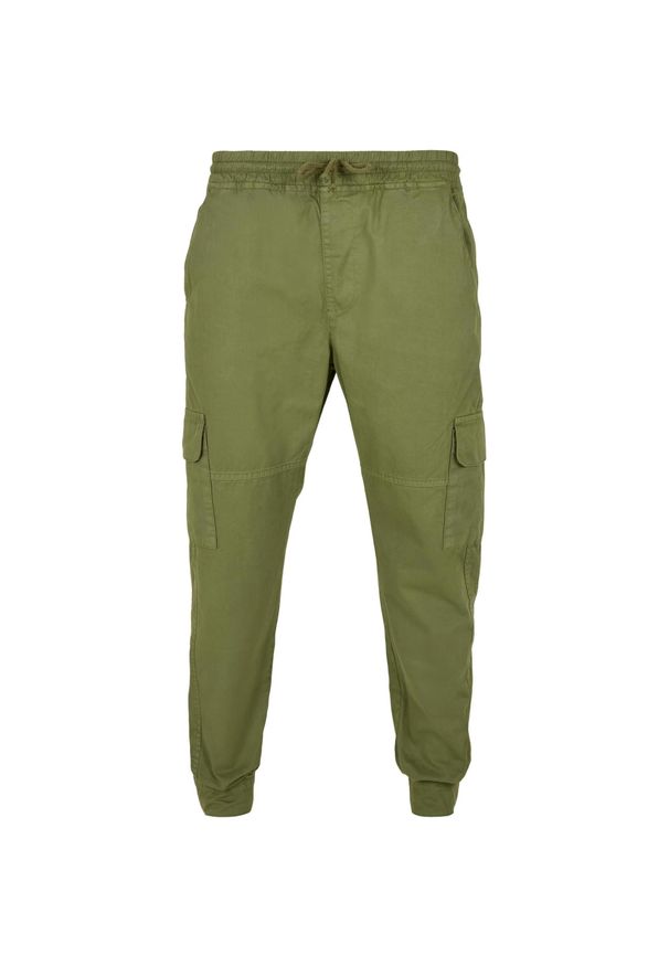 Urban Classics - Męskie Spodnie Do Biegania. Kolor: zielony. Długość: długie