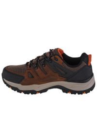 skechers - Buty trekkingowe męskie Skechers Arch Fit Dawson Argosa. Zapięcie: sznurówki. Kolor: brązowy. Materiał: materiał, tkanina, syntetyk. Szerokość cholewki: normalna